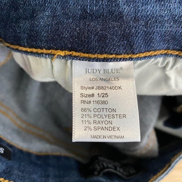 Judy Blue Skinny Jeans Distressed‎ Patchwork Plaid Women's Size 1/25 - Picture 8 of 9
